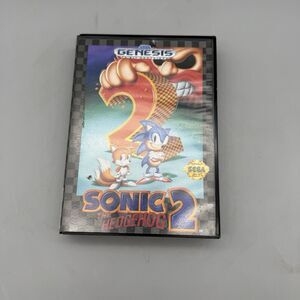 Sega Genesis Sonic the Hedgehog 2 Game Cartridge In Box With Manual